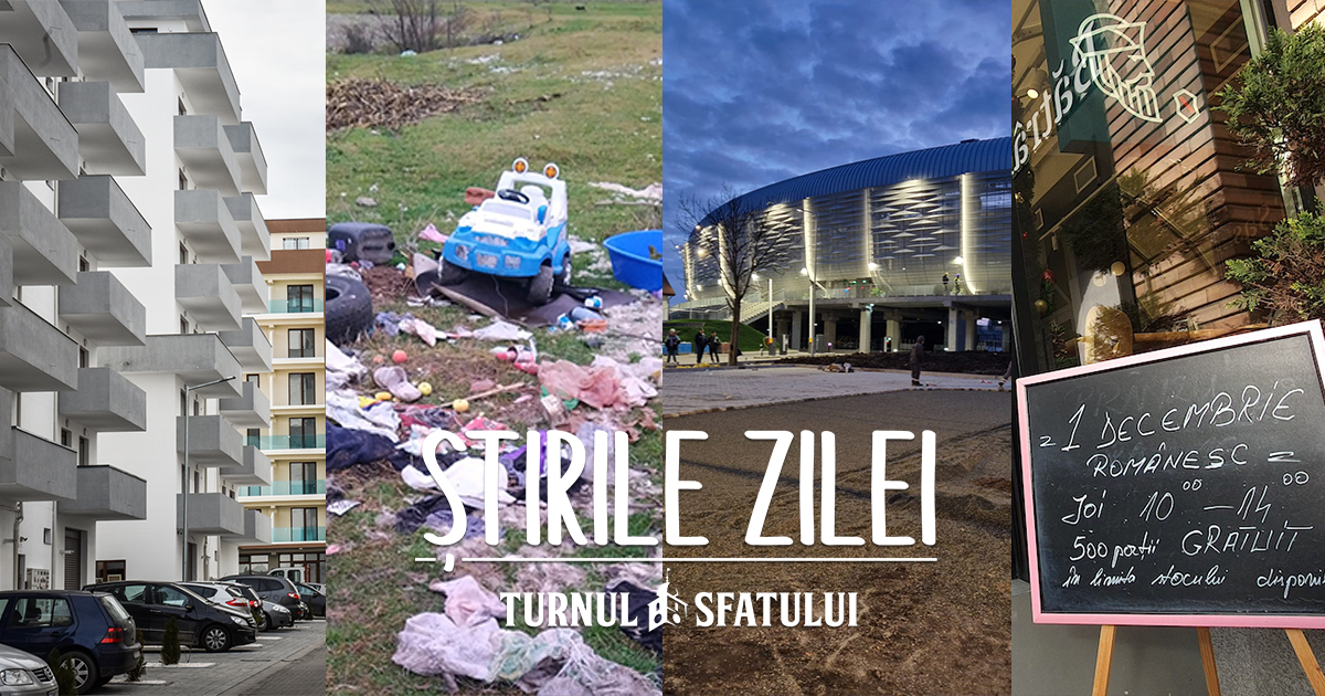 Știrile zilei - 30 noiembrie. Poluare amplă pe malul Cibinului, 500 de porții de cârnați cu iahnie-gratuit, se deschide patinoarul din Cisnădie