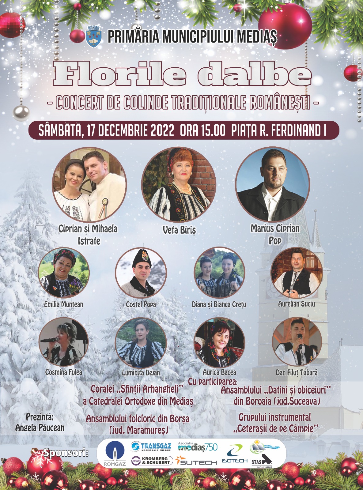 Concert de colinde tradiționale în Mediaș  