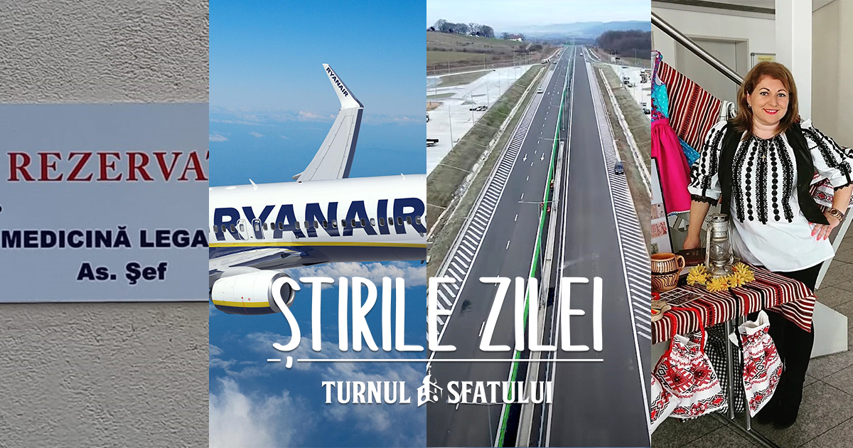 Știrile zilei - 14 decembrie. Ryanair renunță la cursele de la Sibiu, lotul Sibiu-Boița se deschide mâine, 3500 de it-iști lucrează în Sibiu