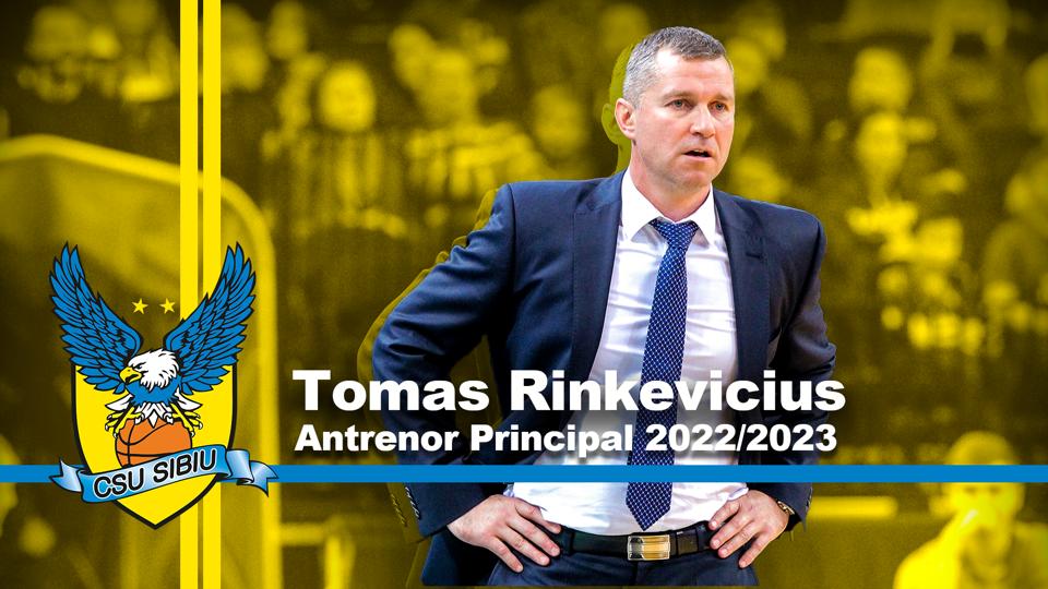 Tomas Rinkevicius este noul antrenor principal al BC CSU Sibiu. „Este un loc bun, unde pot să-mi demonstrez latura profesională”