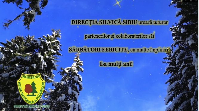 Mesajul de Crăciun din partea Direcției Silvice Sibiu