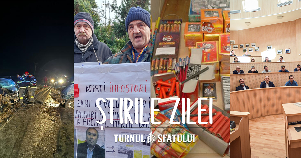 Știrile zilei - 22 decembrie. Protest pașnic al revoluționarilor, proiectul de management al deșeurilor-aprobat de CJ, alte șase persoane rănite în accident