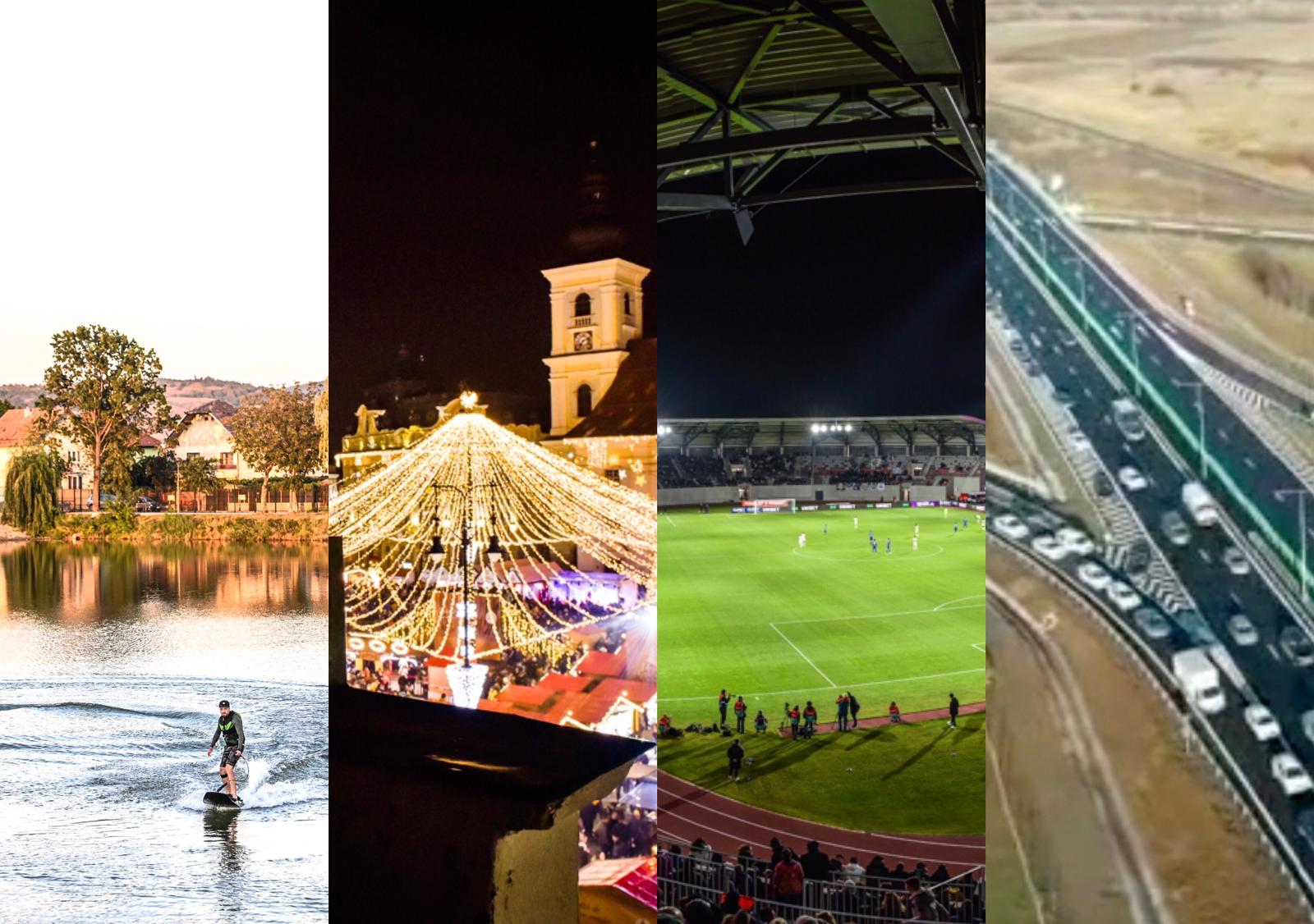 Cu ce a rămas Sibiul în anul 2022. Inaugurarea Stadionului Municipal, amenajarea Lacului lui Binder și finalizarea lotului Sibiu-Boița, printre marile evenimente ale anului