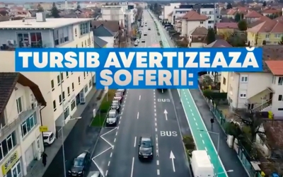 Tursib avertizează șoferii: Mesaje simple, de bun simț, dar care trebuie repetate în Sibiu