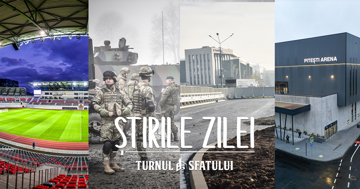 Știrile zilei - 8 decembrie. Podul peste Cibin se deschide vineri, fotoreportaj în mijlocul trupelor NATO, spectacol de lasere la deschiderea stadionului
