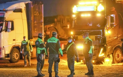 FOTO Primul convoi cu tehnică militară a SUA a intrat în ţară pe la Nădlac