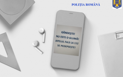 Poliția Sibiu: Nu sunați fără motiv la 112. Riscați amenzi între 2.000 și 4.000 de lei