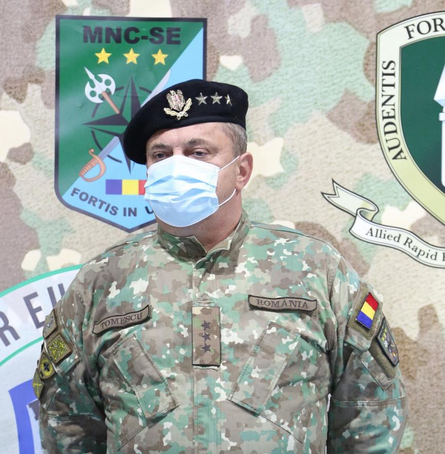 Gen. lt. Tomiță-Cătălin Tomescu, comandantul Comandamentului Corpului Multinaţional Sud-Est al NATO, trecut în rezervă