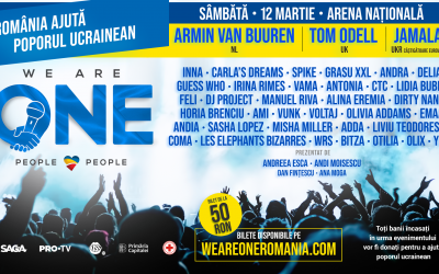 We Are One - Armin Van Buuren, Tom Odell şi artişti români concertează în sprijinul refugiaţilor ucraineni