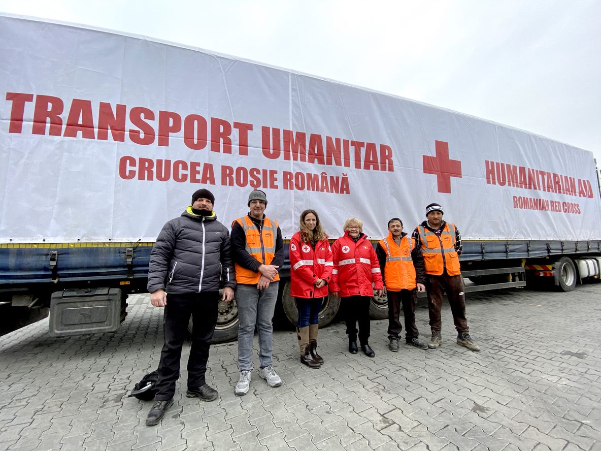 Donațiile comunității sibiene ajung la cei care au nevoie, în Ucraina, prin Crucea Roșie Sibiu 