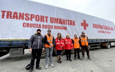 Donațiile comunității sibiene ajung la cei care au nevoie, în Ucraina, prin Crucea Roșie Sibiu 