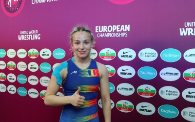 Românca Andreea Beatrice Ana a câştigat medalia de aur  la Campionatele Europene de lupte de la Budapesta