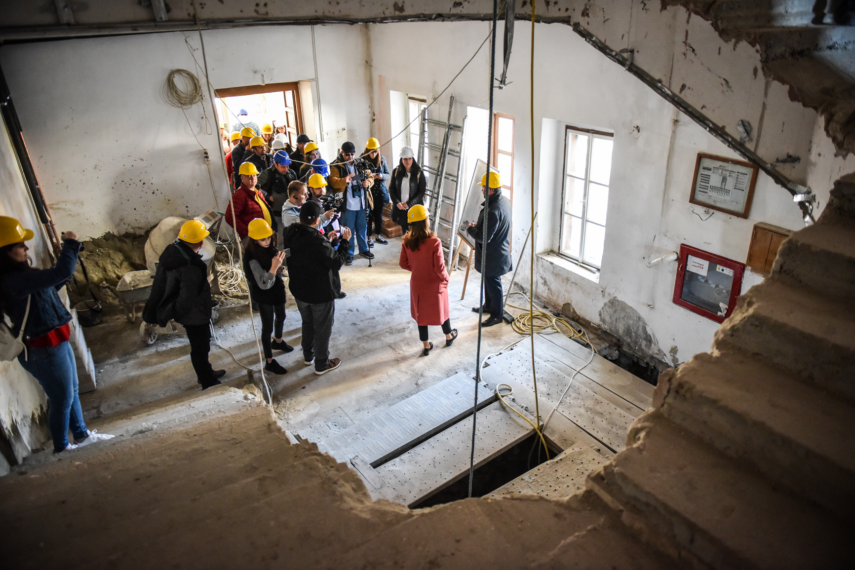 FOTO – Cum au evoluat lucrările de restaurare la Casa Artelor, viitorul hub cultural al Sibiului. „Un exemplu unic în România”