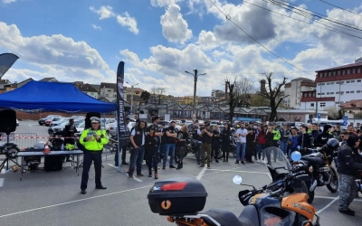 Motocicliștii și polițiștii sibieni au deschis sezonul cu un eveniment  de conștientizare a importanței respectului în trafic