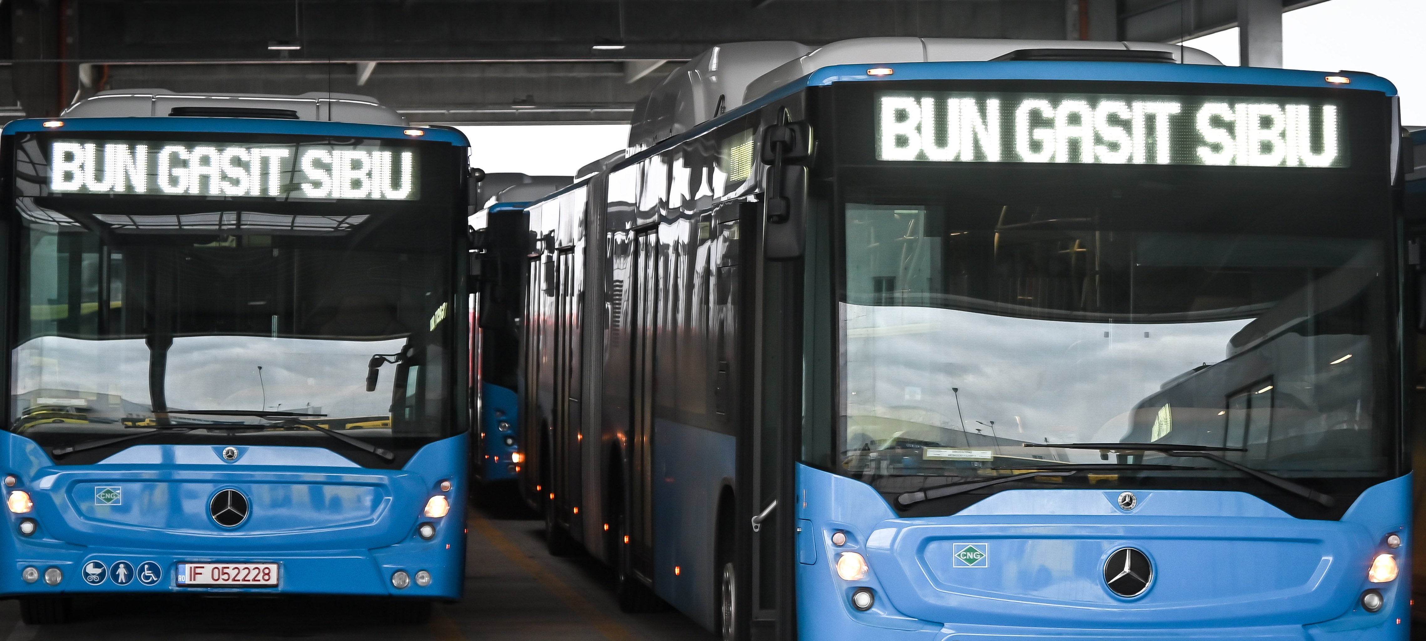 Cadou de Paști: Tursib scoate pe trasee noile autobuze Mercedes. Plus afișaj nou în stații