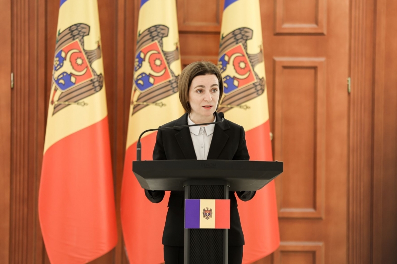 Maia Sandu, ţinta unor atacuri de la Moscova după interzicerea simbolului ''Z'' al invaziei ruse în Ucraina