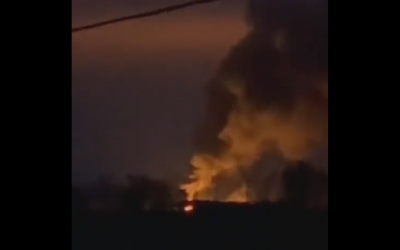 VIDEO Un depozit de arme din Rusia, aproape de graniţa cu Ucraina, cuprins de flăcări
