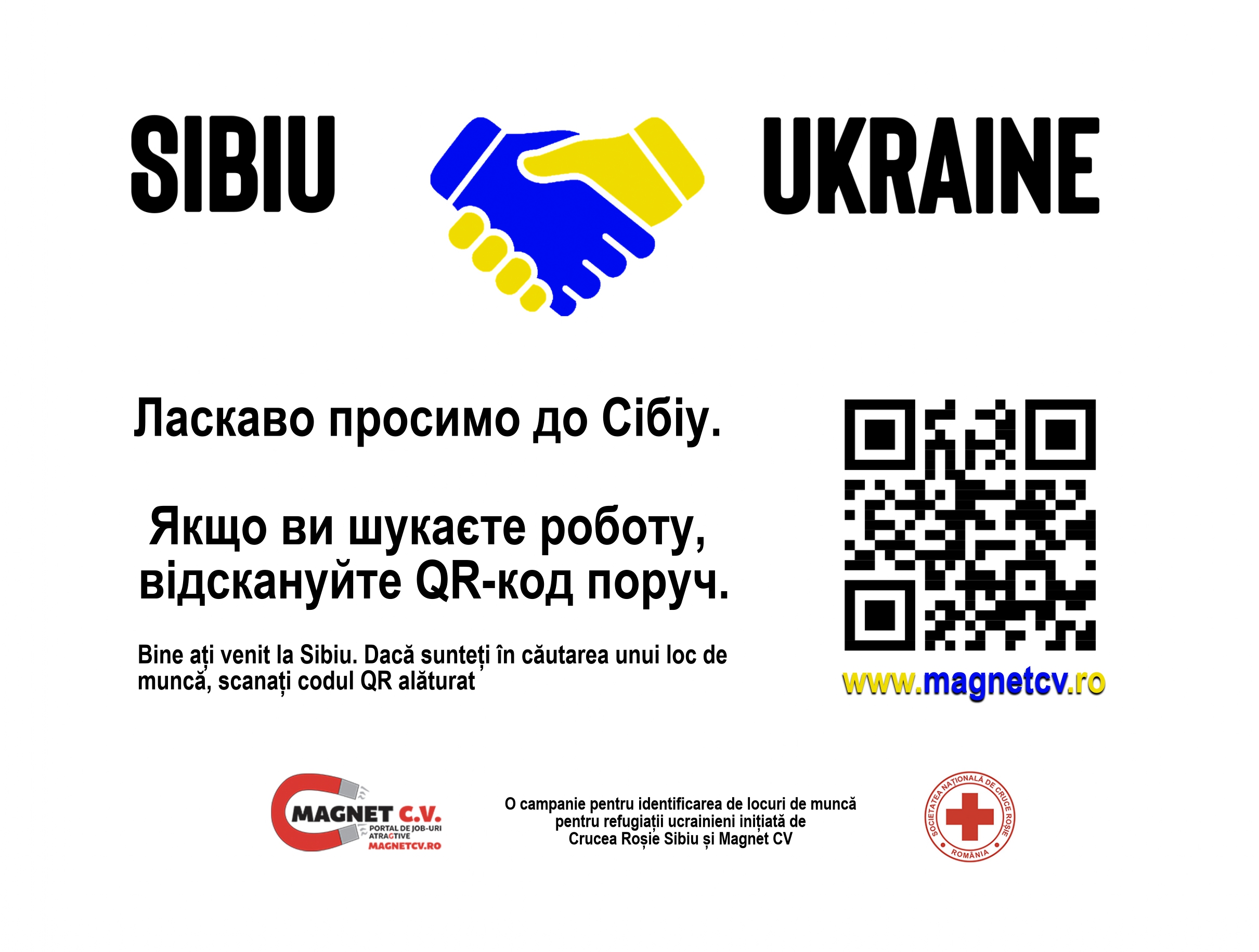 Parteneriat între Magnet CV și Crucea Roșie Sibiu. Zeci de locuri de muncă pentru refugiații ucraineni din orașul nostru