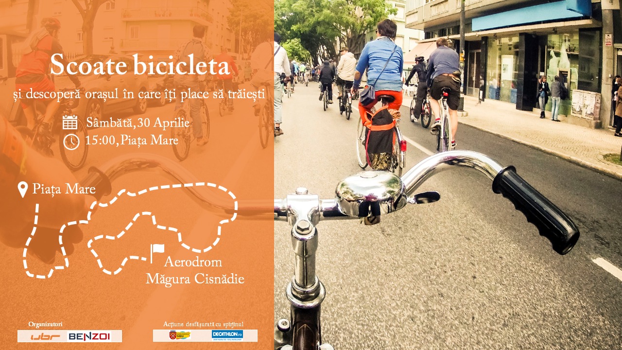 Sibienii, invitați să se plimbe cu bicicletele și să descopere orașul. Urban Bike Revolution deschide sezonul ciclist