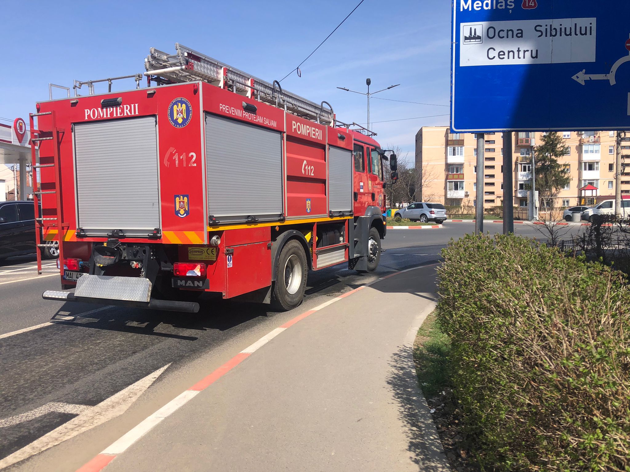 Agitație creată pe Calea Cisnădiei de o valiză declarată suspectă
