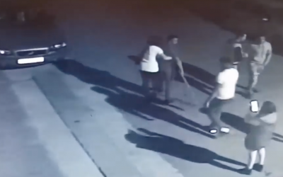 VIDEO Bătaia de la Cașolț a fost surprinsă de camerele de supraveghere