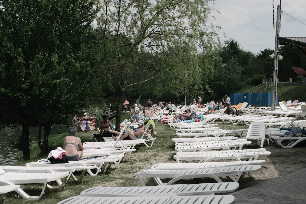 plaja șezlonguri ocna sibiului