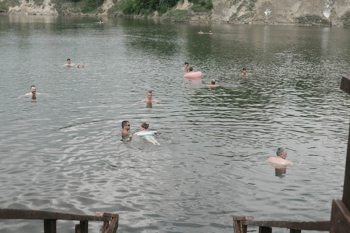 ocna sibiului lacuri oameni apă