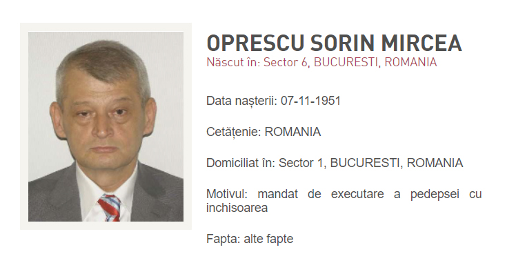 Sorin Oprescu a fost reținut în Grecia