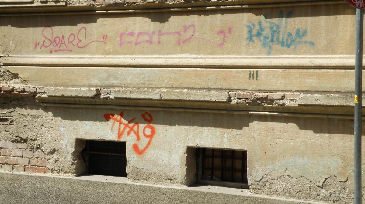 Senat: Amenzi de până la 6.000 de lei pentru însemnele şi desenele făcute fără drept pe pereţii clădirilor