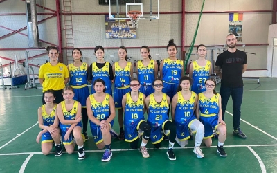 Echipa de baschet U14 feminin a Sibiului participă la Turneul Final al Campionatului Național