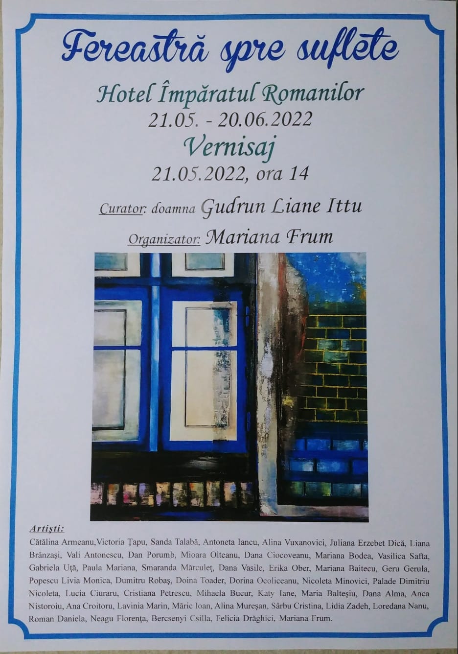 Artiști români din țară și din străinătate se reunesc la Sibiu pentru o expoziție inedită