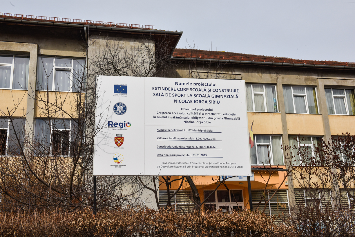 Școala Nicolae Iorga și două grădinițe din Sibiu vor fi reabilitate energetic. Proiectele vor fi supuse aprobării săptămâna viitoare