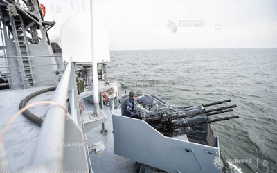 MApN: Dronă cu însemne ale Forţelor Navale ucrainene, fără muniţie, căzută în apele teritoriale româneşti