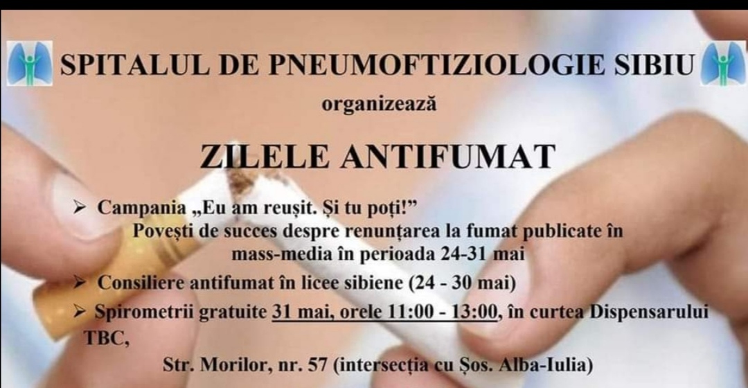 Zilele Antifumat 2022: Conferințe, consultații gratuite și povești de renunțare la fumat