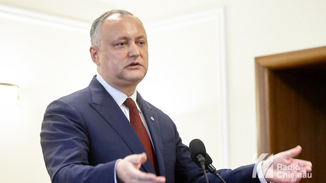 Igor Dodon, fostul președinte al Republicii Moldova, a fost reținut pentru 72 de ore