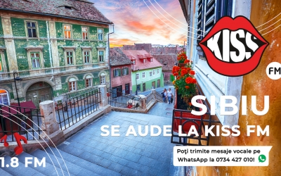 Kiss FM își conectează ascultătorii la nivel local. Sibienii, invitați să transmită mesaje vocale la radio