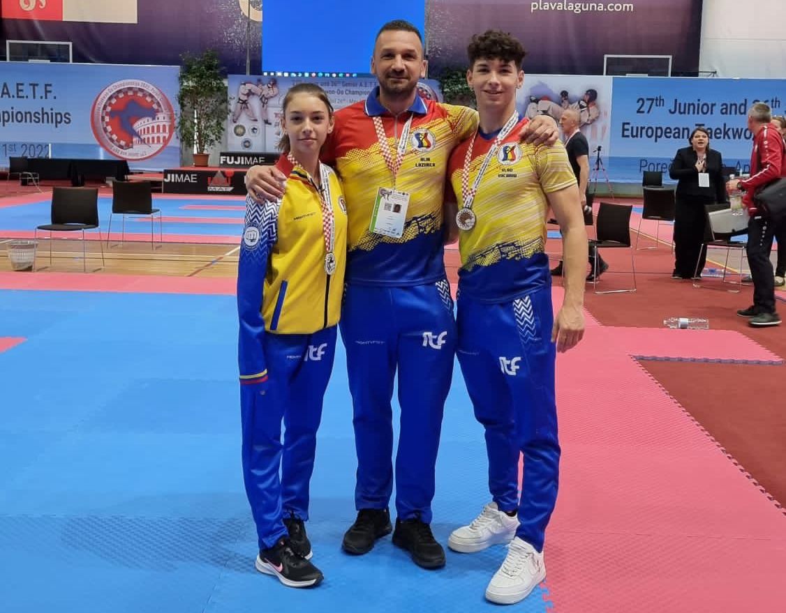 Frații medaliați la Taekwon-do ai Sibiului: „Ea voia să ajungă să ia premii, la fel ca mine, iar eu nu pot să mă las mai prejos acum”
