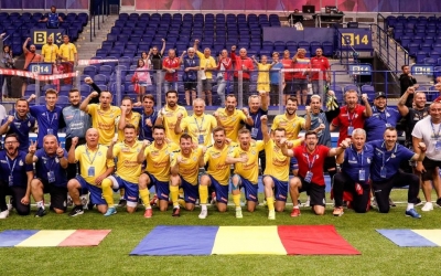 România, cu doi sibieni în lot, vicecampioană europeană la minifotbal