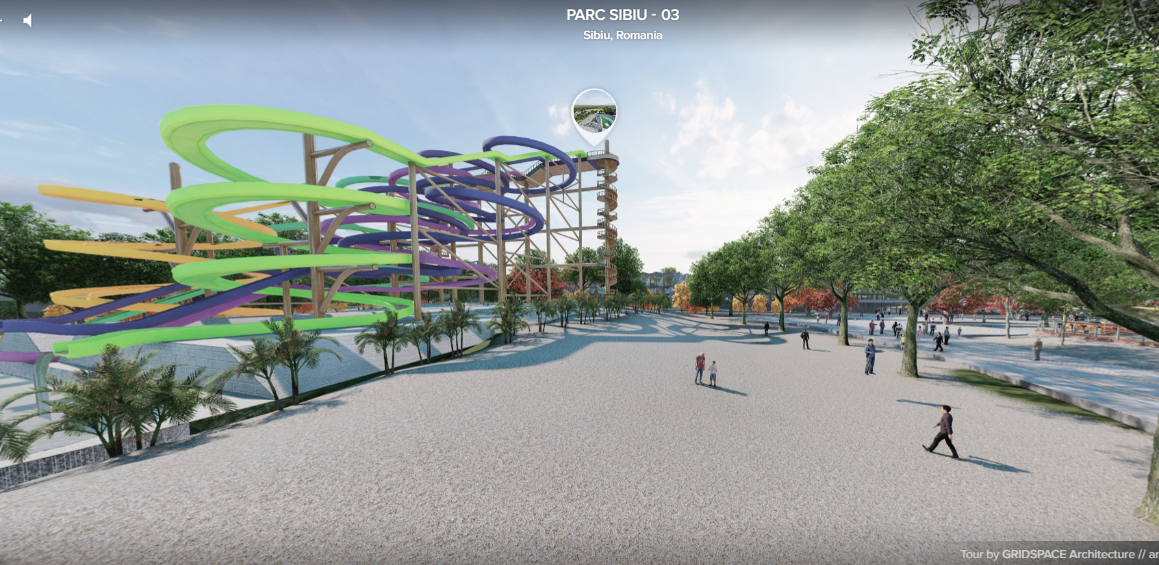 Tur virtual prin noul parc tematic propus în Cîmpșor. 12 puncte de interes