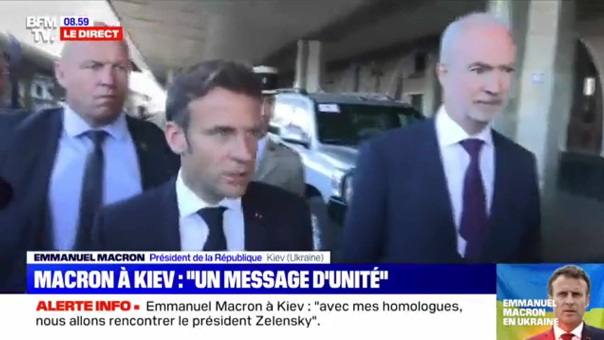 Macron, Scholz şi Draghi au ajuns la Kiev. Urmează să li se alăture şi Iohannis