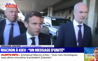 Macron, Scholz şi Draghi au ajuns la Kiev. Urmează să li se alăture şi Iohannis