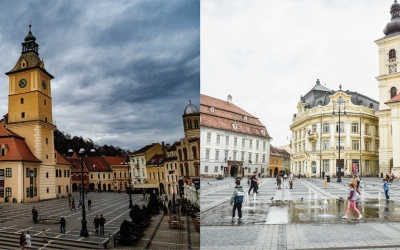 De ce seamănă Piața Mare din Sibiu și Piața Sfatului din Brașov: ”Nu s-au inspirat de la unii la alții, ci din Occident”
