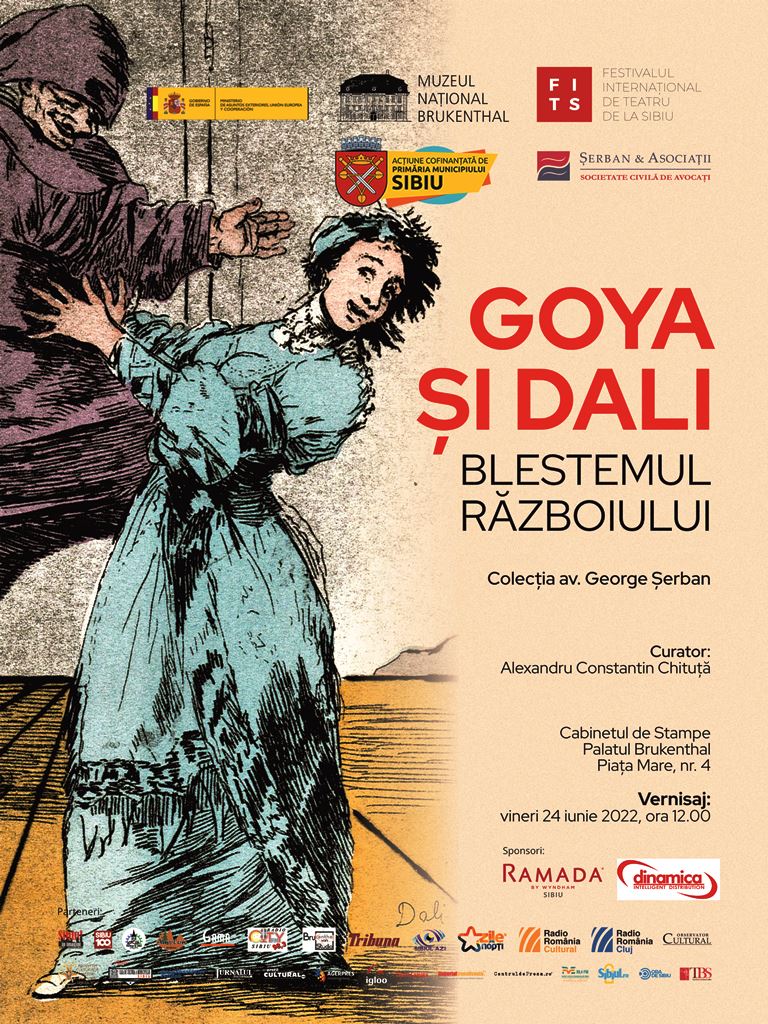 Gravuri ale artistului spaniol Francisco Goya vor fi expuse la Muzeul Brukenthal