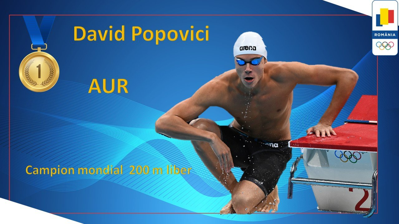 David Popovici, campion mondial la înot. „România e mândră de tine”