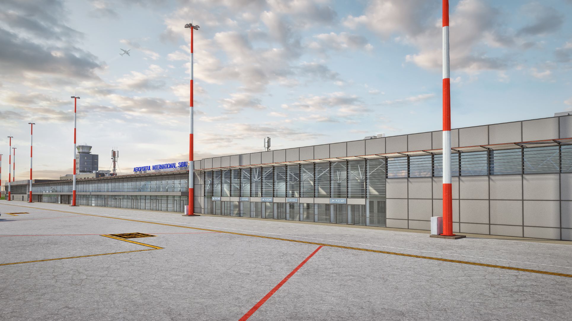 cum va arata aeroportul din sibiu extindere