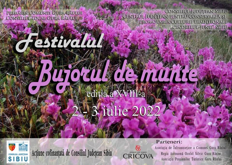 Locuitorii din Gura Râului sărbătoresc în acest weekend festivalul Bujorul de munte