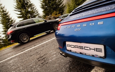 Clip publicitar Porsche pe Transfăgărășan. Drumul e închis până la ora 16