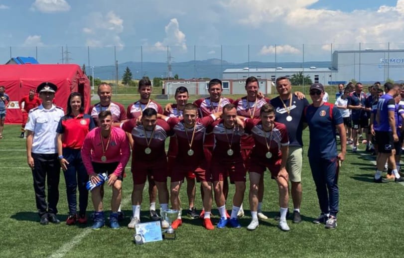 Pompierii sibieni sunt buni și la fotbal. Locul II în Cupa A.S.P.R