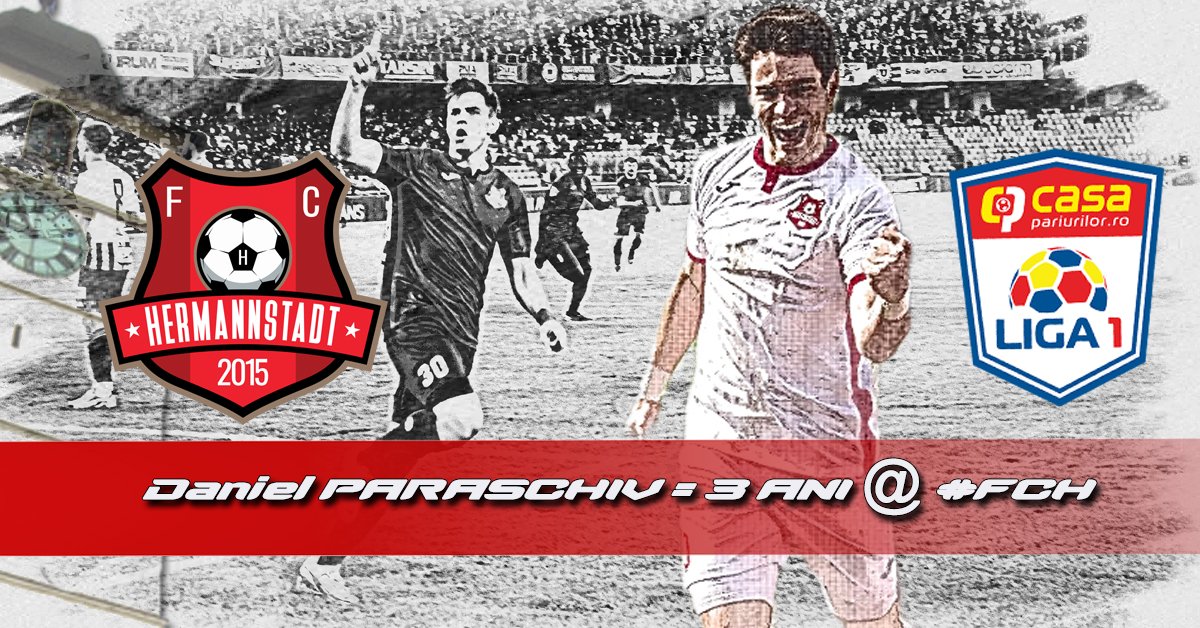 Daniel Paraschiv a semnat cu FC Hermannstadt pentru următoarele 3 sezoane