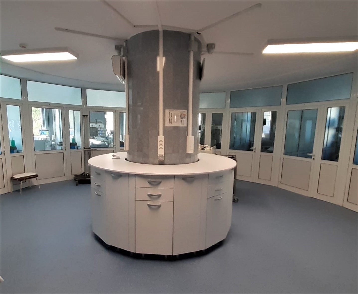 Secția ATI 1 a fost modernizată. S-au montat detectori de oxigen și detectori optici de fum și temperatură